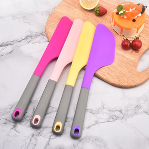 Spatule à <span class=keywords><strong>crème</strong></span> en silicone résistant à la chaleur, spatule à beurre antiadhésive, lisseur, épandeur, compatible four, compatible lave-vaisselle, pour gâteaux et pâtisseries - Product Image 1