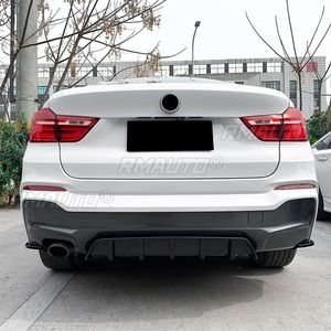สำหรับ BMW X4 F26 M Sport 2014-2018 อุปกรณ์ตกแต่งภายนอกรถยนต์ ชุดแต่งกันชนหลัง สปอยเลอร์ ดิฟฟิวเซอร์ ป้องกันกันชน ชุดแต่งตัวถัง - Product Image 3