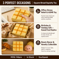 Southpeak Toy Pull Apart Bread Squishy PU Foam Slow Rising Fidget Toy Squeeze Toy Stress Relief Squishy Factory OEM Wholesale