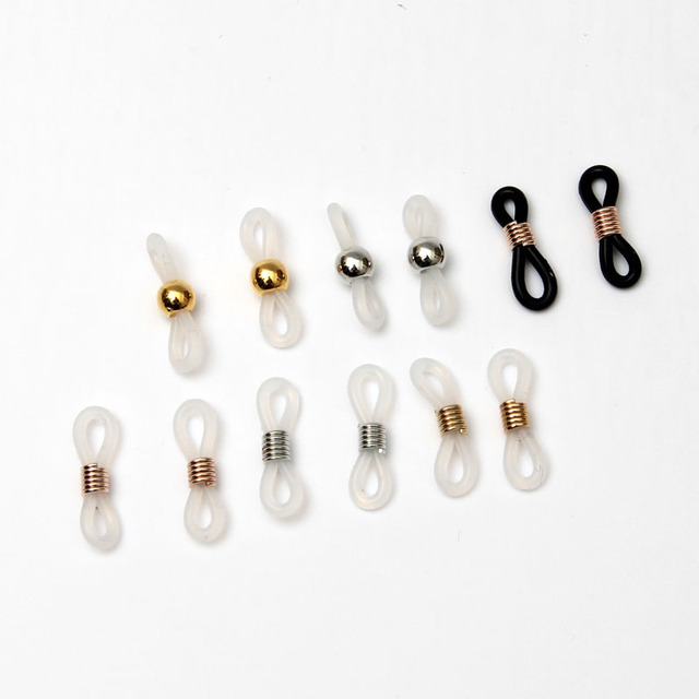 Anti-slip Silicone Eyeglasses Retainer Anti-loss Lanyards Connector Sunglasses Chain Ends Holder Strap Spectacle Cord Loop