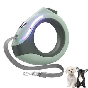 Laisse rétractable automatique pour chien KingHon 3m 10 pieds, mains libres, en nylon, rechargeable par USB, avec lumière LED - Product Image 1