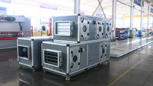 Unité de pompe à chaleur à air refroidi <span class=keywords><strong>Kena</strong></span> 220V/380V, conception modulaire, moteur de compresseur efficace, composants principaux, capacité de refroidissement de 65 à 130 kW, PLC - Product Image 6