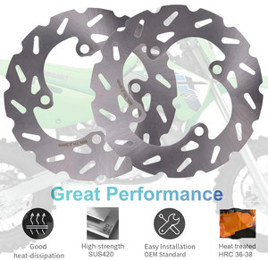 Disque de frein de moto, Dirt Bike, Pit Bike, <span class=keywords><strong>Motocross</strong></span>, avant et arrière, 180 mm, pour <span class=keywords><strong>Kawasaki</strong></span> <span class=keywords><strong>KX</strong></span> <span class=keywords><strong>65</strong></span> KX65 Suzuki RM65 - Product Image 1