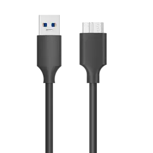 PUJIMAX fabrika USB 3.0 erkek kablo USB A mikro B 10 Pin veri transferi uzatma kabloları sabit Disk sürücü veri kablosu