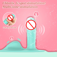 Vibrador con ventosa de control remoto, masajeador de clítoris insertable, recargable, impermeable, de silicona, juguetes sexuales para mujeres.