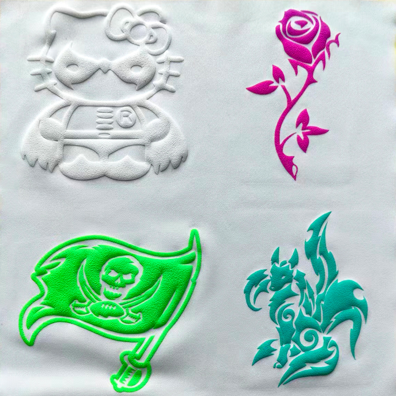 Calcomanías de transferencia de calor de soplo personalizadas