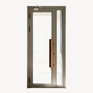 Vente directe d'usine Porte d'entrée moderne en aluminium et verre Porte pivotante Remplacement de fenêtres Portes pour pergola en aluminium Villa Maison - Product Image 2