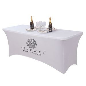 Mantel Redondo de Lino para Boda, en Poliéster Blanco, 2024 Pulgadas, 120 - Product Image 1