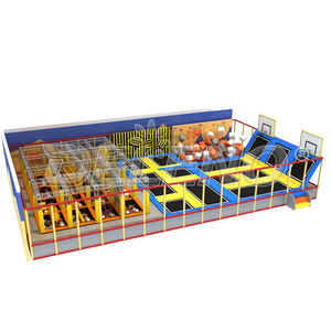 Gran Parque <span class=keywords><strong>de</strong></span> Trampolín Interior para Niños y Adultos Área <span class=keywords><strong>de</strong></span> Salto con Foam Pit Ninja Course - Product Image 2