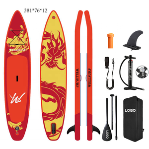 Racing Supboard 12'6/381cm Double Layer RACE SUP Board Paddle <b>Inflatable</b> With US Race Fin COCONUT PALM 12'6 Racing Board - Product Image 5