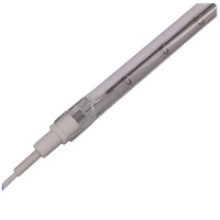 Lampe chauffante halogène infrarouge 2400K de 662 mm 2500 W avec revêtement céramique en verre de quartz semi-blanc pour machine de soufflage