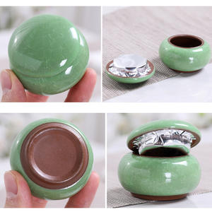 Mini botella clásica de porcelana de gres de 30ml, tarro de cerámica agrietado con hielo para té, polvo, lápiz labial, bálsamo para cualquier ocasión, almacenamiento de alimentos - Product Image 5