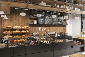 Quán Cà Phê quầy bar đồ nội thất quán cà phê thiết kế cửa hàng bánh hiển thị truy cập cà phê cửa hàng trang trí thiết kế - Product Image 3