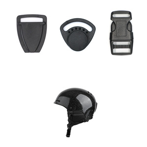 Juego de Hebillas para Correa de Casco, Color Negro D039 D053, Accesorios Ajustables para Casco de Esquí Doble Propósito - Product Image 1