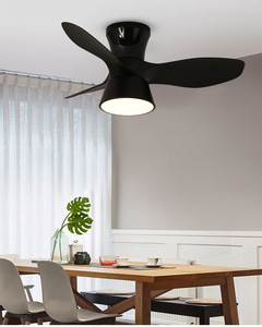 Ventilador de luz para niños, dormitorio nórdico, comedor, techo de sala de estar, inversor de Cuerpo Moderno simple para sala de estar, Ventilador Led de 72W - Product Image 2