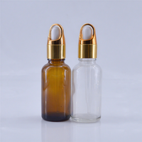 Runde Glasfläschchen mit Pipette 10ml 15ml 30ml 50ml 100ml, Leere Behälter für Ätherische Öle, Nagelhautöl & Gesichtsserum