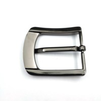 Boucle de ceinture rectangulaire carrée en alliage de zinc gunmetal personnalisée de 40 mm pour ceintures de 38 mm, 15 ans d'expérience, accessoires occidentaux