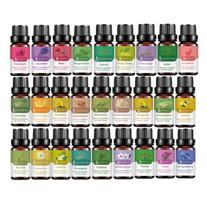 Huiles essentielles pures à 100% en gros, lavande naturelle, menthe poivrée, géranium, citron vert, rose et bergamote, aromathérapie, huile essentielle en vrac - Product Image 4