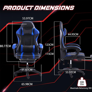 Silla para juegos <span class=keywords><strong>Sweden</strong></span> Esports, silla para juegos de alto rendimiento, asiento de espuma viscoelástica, iluminación RGB para juegos competitivos - Product Image 2