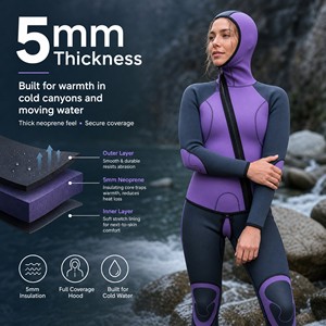 Traje de <span class=keywords><strong>Neopreno</strong></span> Térmico Yamamoto de 5 mm para Buceo y Natación, Traje de Buceo de una Pieza, Traje de <span class=keywords><strong>Neopreno</strong></span> Sexy para Mujer - Product Image 1