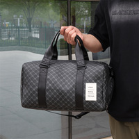 Sac de voyage pour homme en polyester, capacité extensible, portable, décontracté, simple, à bandoulière, pour affaires, rangement, vente en gros