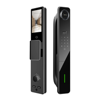 Serrure Intelligente Interphone Visuel avec Déverrouillage par Reconnaissance Faciale 3D, Carte IC et Mot de Passe – Sécurité Renforcée pour Portes de Maison et de Bureau avec Vidéo en Temps Réel