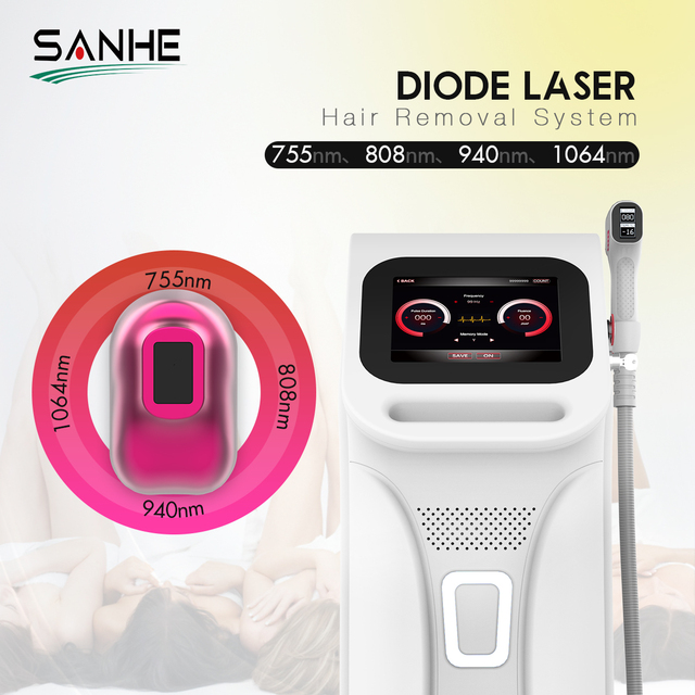 2000W High Power Handle 808 Diode Laser Hair Removal Machine CE Approved with Semiconductor Ice Cooling System