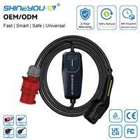 Chargeur de véhicule électrique rapide Shineyou personnalisé de niveau 2, 3,5/7/11/22 kW, IEC 61851-1 Type 2, chargeur EV portable, directement de l'usine