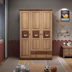 Ensemble de meubles de maison, armoire de rangement, armoire de chambre à coucher en bois MDF intelligent, design fixable pour enfants - Product Image 3