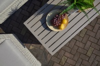 Innenhof Freizeit Balkon Wohnzimmer Villa Outdoor Sofa Wicker Rattan Gartens tuhl Sofas Set Outdoor Kombination möbel