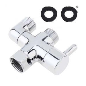 Adaptateur de vanne inverseur en laiton 3 voies G1/2 pouce pour pomme de douche, vanne de distribution d'eau 3 voies, pièces de salle de bain domestiques - Product Image 1