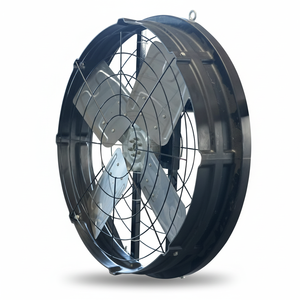 Ventilador de panel negro para ganado, superventas 2026, ventiladores de ventilación para animales, ventilador colgante para aves de corral con aspas de acero inoxidable - Product Image 3