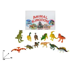 Ensemble de figurines de dinosaures du Royaume Animal, 11 cm, 4 pièces, jouet éducatif pour enfants - Product Image 1