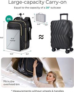Free Sample Business Travel Crossbody <b>Laptop</b> Backpack Portable Waterproof Multi-function High School Backpack - Product Image 2