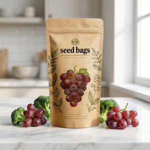 Bolsa de Papel de Aluminio Mylar con Logotipo Impreso Personalizado de Fábrica, Termosellada, para Semillas de Girasol, Vegetales y Frutas, Bolsas de Plástico para Semilleros - Product Image 1