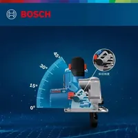 Scie circulaire sans balais Bosch GKS18V-44 18V, 125mm, 6300 tr/min, scie électrique à découpe multi-angle, outil électrique pour le travail du bois