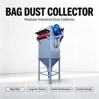 Système de dépoussiérage industriel à filtre à sacs, type Pulse Baghouse, pour le contrôle des poussières dans les usines de céréales et d'aliments pour animaux
