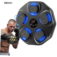 Cible murale de fitness lumineuse, durable et écologique, machine de boxe de haute qualité, entraîneur de boxe intelligent SENTI avec musique pour la maison