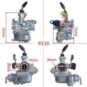 Novo Carburador PZ19 19mm com Afogador Manual e Interruptor de Combustível para Motocicletas 50cc 70cc 90cc 100cc 110cc C100 DY100 WAVE100 4 Tempos XYRacing - Product Image 4