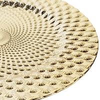 Assiettes de chargeur en plastique rondes de paon de 13 pouces pour dîner, fête de mariage, Baby Shower, anniversaire de Thanksgiving