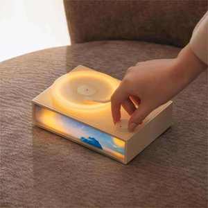Retro White Noise Vinyl Record <b>for</b> <b>Speaker</b> Portable Mini Aromatherapy Diffuser RGB Light Memory Card Support Mobile <b>Phone</b> - Product Image 6