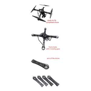 Cadre de drone multicoptère FPV 3K en fibre de carbone pleine, 4 rotors, 360 mm, pour course de drones de petite taille, accessoires d'aviation pour longs vols - Product Image 2