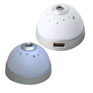 Đồng Hồ Báo Thức Kỹ Thuật Số Hình Bán Nguyệt Thông Minh Mới 7LED Đầy Màu Sắc Thay Đổi Sáng Bầu Trời Đầy Sao - Product Image 4