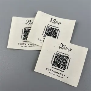Cotton Clothing Woven Label Custom Organic Cotton Label For Clothes