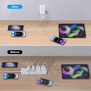 <span class=keywords><strong>USB</strong></span> C tường sạc, 40W nhanh <span class=keywords><strong>USB</strong></span> C sạc khối, <span class=keywords><strong>4</strong></span>-Port PD + QC tường cắm <span class=keywords><strong>Power</strong></span> Adapter Multiport loại C sạc cho <span class=keywords><strong>iPhone</strong></span> 16 - Product Image 4