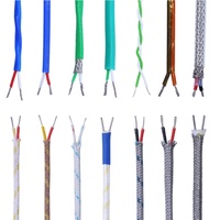 Cable de Compensación para Termopar Tipo K/J/E/T/N con Aislamiento de PVC/Silicona/FEP/Acero Inoxidable/Fibra de Vidrio, Cable de Extensión