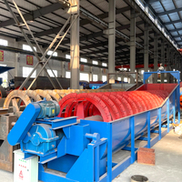 Laveuse de sable spirale pour mines, machine de lavage de sable de construction, laveuse de sable à godets à vendre