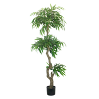 CHUANGFA Arbre de saule artificiel en plastique de 180 cm - Décoration de plantes écologique pour l'extérieur et l'intérieur