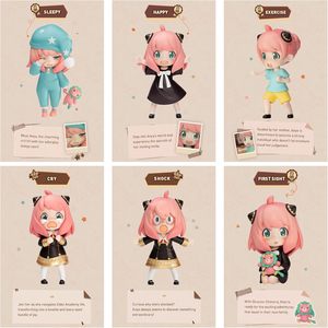 POPMART Spy Family Anya's Daily Life Series กล่องสุ่ม PVC ชุด 6 ชิ้น ของแท้ 100% ขนาด <span class=keywords><strong>1</strong></span>/100 สีชมพู สไตล์สาวหวาน <span class=keywords><strong>แฟ</strong></span>ชั่นทันสมัย - Product Image 5