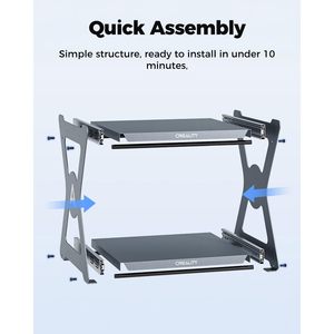 Creality Cfs Workstand 33x15x85cm Foldable Aluminum Durable Rectangle Storage Organizer for Living Room Office - Product Image 6